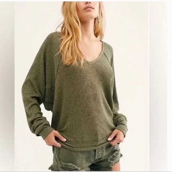 NWT Free People Santa Clara Thermal Ferngully - Picture 3 of 7